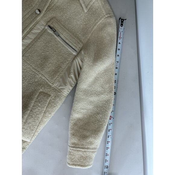 REISS LIO RELAXED FIT UTILITY JACKET in Wool Shirt Shacket SZ US4 SMALL Oversize - Picture 11 of 13